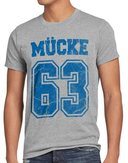 style3 T-Shirt Mücke 63 Bulldozer Sie nannten ihn Mücke Movie American Football Grau/Blau