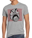 style3 T-Shirt Rage Trollface Comic Rageguy Facebook Meme 9gag Nerd Fuck Guy Fuu Dunkelgrau/Grau/Hellgrau