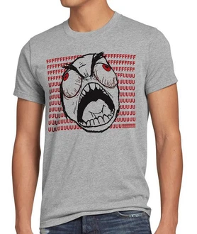 style3 T-Shirt Rage Trollface Comic Rageguy Facebook Meme 9gag Nerd Fuck Guy Fuu
