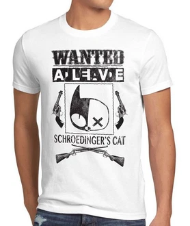 style3 T-Shirt Wanted Schroedinger's Katze Silber/Schwarz/Weiß/Braun/Grau/Dunkelblau style3 T-Shirt Wanted Schroedinger's Katze Silber/Schwarz/Weiß/Braun/Grau/Dunkelblau