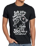 style3 T-Shirt Soft Kitty Sleepy Sheldon Cooper The Big Bang Theory Penny Katze Schwarz/Braun