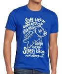 style3 T-Shirt Soft Kitty Sleepy Sheldon Cooper The Big Bang Theory Penny Katze Blau/Hellblau