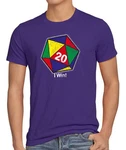 style3 T-Shirt Sheldon W20 Zauberwürfel The Big Bang Theory Cooper Mathematik Lila/Mischfarben