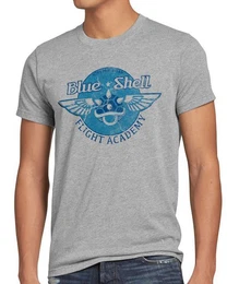 T-Shirt Blue Shell luigi academy panzer mario kart wii switch rennen auto