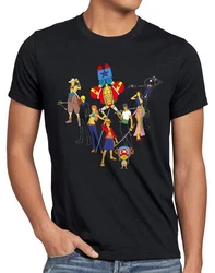 style3 T-Shirt Piratenbande Monkey Piece Grau/Blau/Mischfarben/Schwarz/Creme/Gold