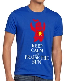 T-Shirt Keep Calm Praise the Sun dark Sunbro Solaire Sonnenritter souls