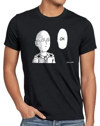 T-Shirt Saitama Ok anime manga one punch man faust superheld wanpanman
