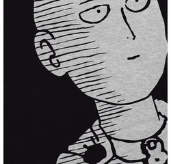style3 T-Shirt Saitama Ok Anime Manga One Punch Man Faust Superheld Wanpanman Grau/Hellgrau/Silber