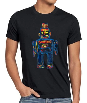 style3 T-Shirt Sheldon Toy Robot Schwarz/Blau style3 T-Shirt Sheldon Toy Robot Schwarz/Blau