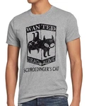 T-Shirt Wanted Schroedingers Katze Schwarz/Braun/Grau