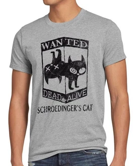 T-Shirt Wanted Schroedingers Katze Schwarz/Braun/Grau T-Shirt Wanted Schroedingers Katze Schwarz/Braun/Grau