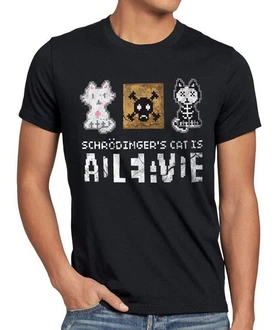 style3 T-Shirt 8Bit Schrödingers Katze style3 T-Shirt 8Bit Schrödingers Katze