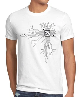 style3 T-Shirt Cyborg Computer Chip