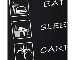 Style3 T-Shirt Eat Sleep Carry Repeat Legends League Gamer Dota Game Schwarz/Dunkelblau/Lila/Dunkelgrau/Grau