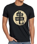 Style3 T-Shirt Goku Roshis Turtle School Super Dragonball Z GT Songoku DBZ Daima Schwarz/Gold/Dunkelgrün/Gelb