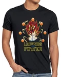 style3 T-Shirt Legends Power Goku Vegeta Super Dragonball Z GT Songoku DBZ Daima Lila/Orange