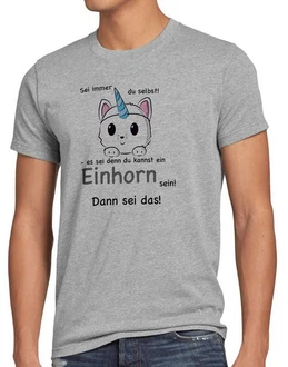 style3 T-Shirt Sei immer du selbst! Einhorn Unicorn es sei denn Fun Spruch Katze Hellgrau/Rot/Grau/Lila/Dunkelgrau style3 T-Shirt Sei immer du selbst! Einhorn Unicorn es sei denn Fun Spruch Katze Hellgrau/Rot/Grau/Lila/Dunkelgrau