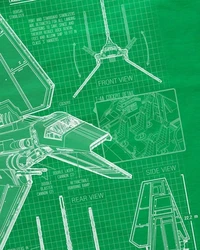 style3 T-Shirt Tydirium Lambda T-4A Shuttle Star Krieg Wars Imperium der Sterne Grün/Neonfarben/Grau