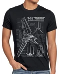 style3 T-Shirt Tydirium Lambda T-4A Shuttle Star Krieg Wars Imperium der Sterne Blau