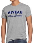 style3 T-Shirt Niveau ist keine Handcreme Funshirt Spruch Dunkelblau/Silber/Blau/Grau