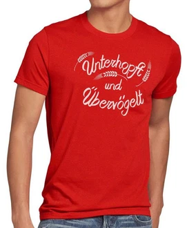 Style3 T-Shirt Unterhopft bervgelt Bier Trinken Vatertag Männertag Oktoberfest Hellblau Style3 T-Shirt Unterhopft bervgelt Bier Trinken Vatertag Männertag Oktoberfest Hellblau