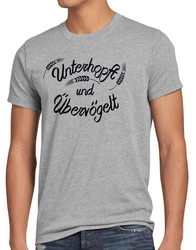 Style3 T-Shirt Unterhopft bervgelt Bier Trinken Vatertag Männertag Oktoberfest Hellblau