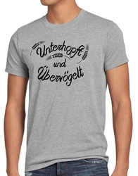 Style3 T-Shirt Unterhopft bervgelt Bier Trinken Vatertag Männertag Oktoberfest Hellblau