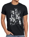 style3 T-Shirt Anime Heroes Schwarz/Dunkelblau/Grau