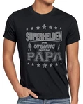 style3 T-Shirt Superhelden ohne Umhang nennt man Papa Hellblau/Rot/Blau/Lila/Dunkelblau