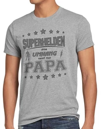 T-Shirt Superhelden ohne Umhang nennt man Papa vatertag mnnertag dad