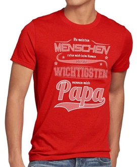 style3 T-Shirt Meisten Menschen rufen Namen wichtigsten Papa Vater Fun Spruch Rot style3 T-Shirt Meisten Menschen rufen Namen wichtigsten Papa Vater Fun Spruch Rot