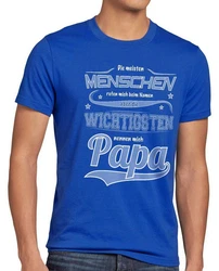 style3 T-Shirt Meisten Menschen rufen Namen wichtigsten Papa Vater Fun Spruch Blau/Lila