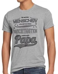style3 T-Shirt Meisten Menschen rufen Namen wichtigsten Papa Vater Fun Spruch Grau