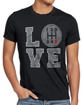 Love Gear Auto Gänge Tuner Top Motor Tuning Schaltung T-Shirt (style3) Schwarz/Dunkelblau/Dunkelgrau/Braun/Grau