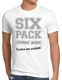 T-Shirt Sixpack coming Funshirt Fun Spruchshirt Spruch bauch sprche bier