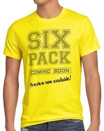 T-Shirt Sixpack coming Funshirt Fun Spruchshirt Spruch bauch sprche bier