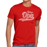 style3 T-Shirt Stolzer Opa Grovater Funshirt Spruchshirt Rot/Dunkelrot