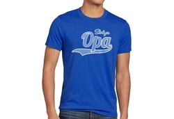 style3 T-Shirt Stolzer Opa Grovater Funshirt Spruchshirt Blau