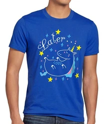 style3 T-Shirt Later Sleepy Unicorn Beige/Blau/Dunkelrot