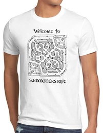 T-Shirt Summoners Rift overworld map gamer league lol dota legends gaming