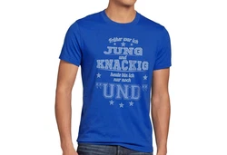 style3 T-Shirt Frher Jung und Knackig  Dunkelblau/Blau/Lila