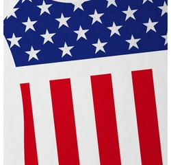 style3 T-Shirt USA Amerika Medal Medaille Wappen Flagge sheriff stars stripes us Weiß/Creme/Rot/Dunkelblau