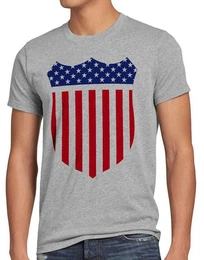 T-Shirt USA Amerika Medal Medaille Wappen Flagge sheriff stars stripes us