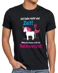 style3 T-Shirt Keine Zeit Einhorn im Halteverbot Rosa/Rot