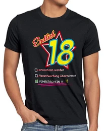 T-Shirt Endlich 8 Fhrerschein Geburtstag Party Fun volljhrig achtzehn