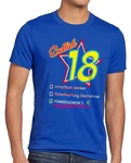 T-Shirt Style Endlich 8 Fhrerschein Geburtstag Party Fun Volljhrig Achtzehn Blau