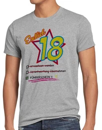 T-Shirt Endlich 8 Fhrerschein Geburtstag Party Fun volljhrig achtzehn