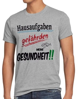 Style3 T-Shirt Hausaufgaben gefährden Gesundheit Sprüche Fun Schule Schüler Uni Style3 T-Shirt Hausaufgaben gefährden Gesundheit Sprüche Fun Schule Schüler Uni