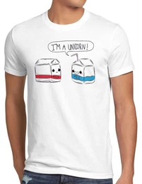 T-Shirt I am a Unicorn Milk Einhorn Milch Funshirt Milchtte Spruch Fun