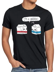 style3 T-Shirt I am a Unicorn Schwarz/Dunkelgrau/Grau/Rot